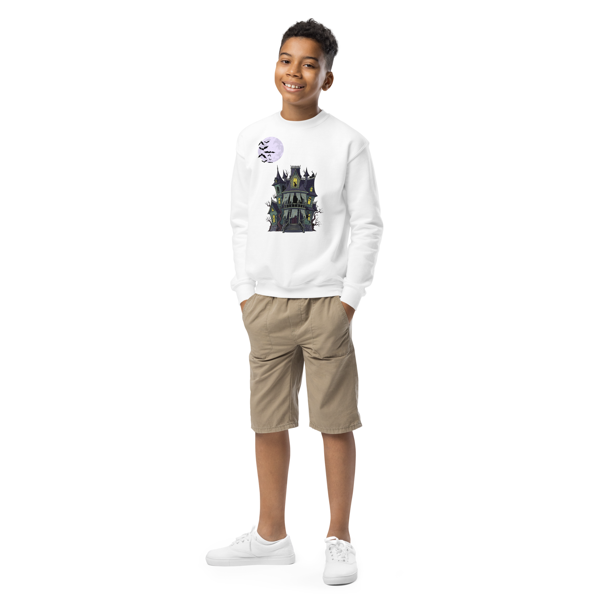 MYOW WORLD Halloween collection Youth crewneck sweatshirt